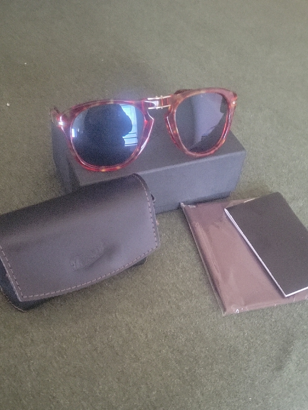 Men's Persol 714, Tortoiseshell, Gray Lenses